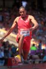 Christian Taylor (USA), triple jump at the IAAF Diamond League, Birmingham.